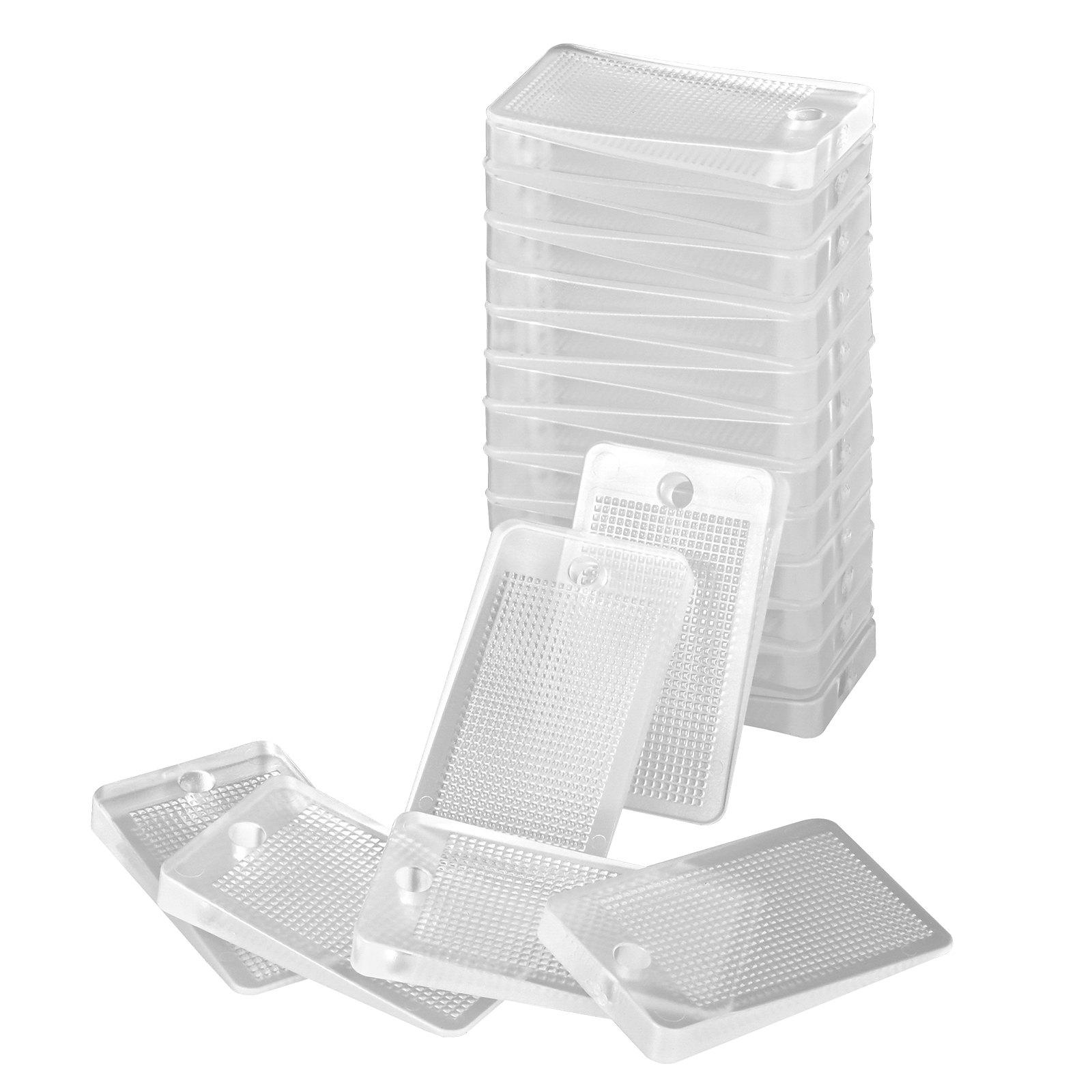 Furniture Leveling Shims, 30 PCS 1.97 X 1.16 X 0.22 Inch Non-Skid Clear Plastic Pads, Easy-to-Cut Furniture Leveler, Ideal Shim Leveler For Couch, Refrigerator, Table Legs To Avoid Wobbling