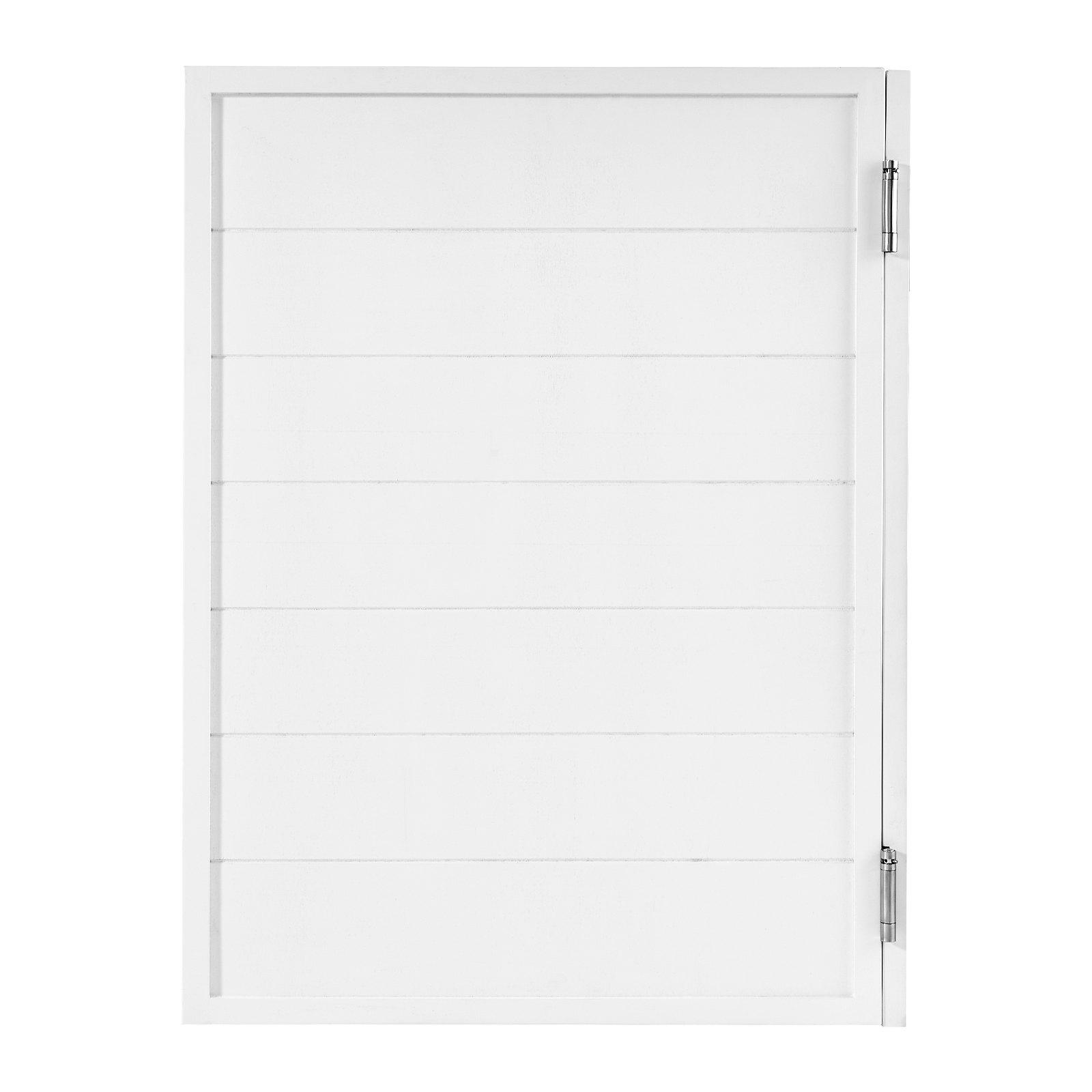 Saloon Doors, 32"W X 42" H Single Swinging Cafe Interior Doors, Square Design Premium Pine Wood, With Hinges & Hardware Kit, Easy To Install, For Hallway Kitchen Bar Pub Entrance, White