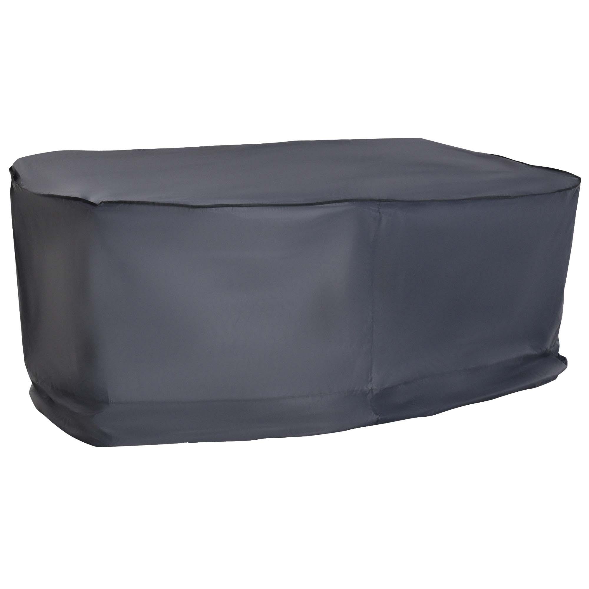 Garden Furniture Cover, Waterproof Windproof 420D Heavy Duty Oxford FabricRattan Furniture Cover, Rectangular Outdoor Table Chair Set Cover, 235 X 135 X 94cm