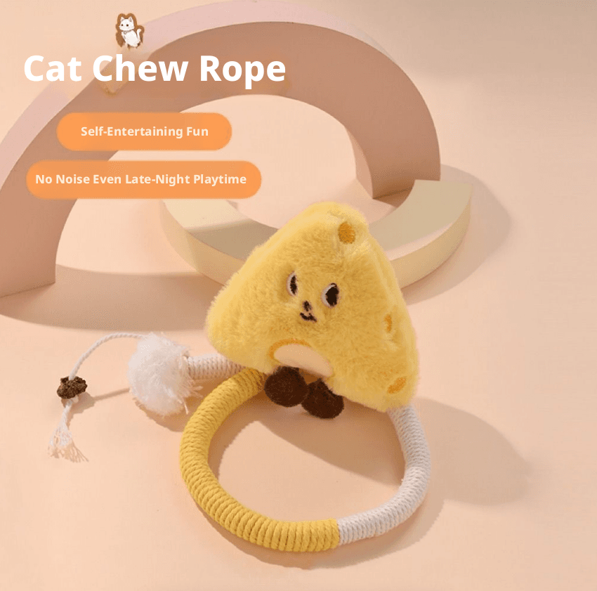Cat bite rope-Cheese style-Hemp rope-65 * 2 *2cm-1 piece