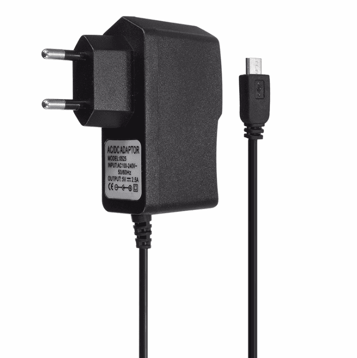 Universal EU Plug 5V 2.5A Micro USB Charger Power Supply Ada