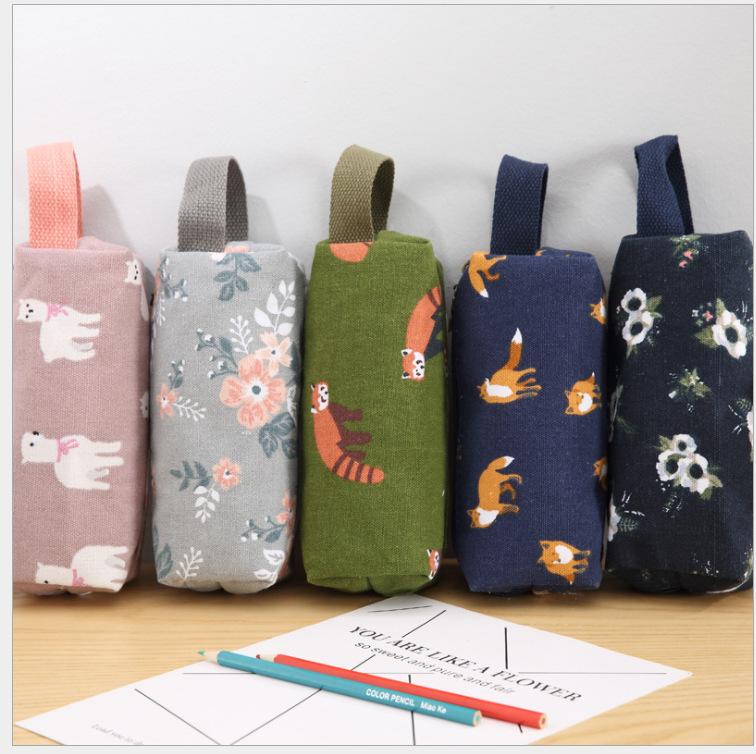 Canvas large-capacity stationery bag