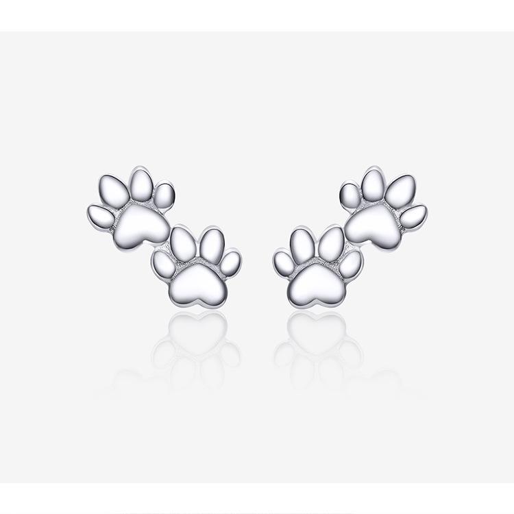 Cute cat paw print earrings