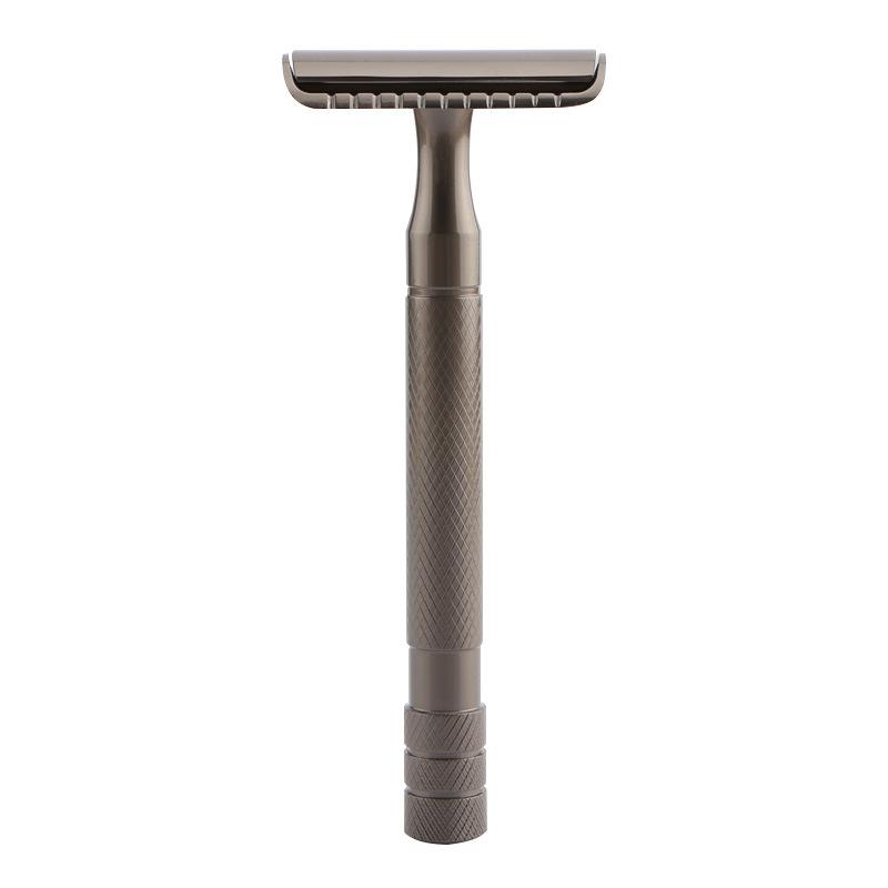 Manual Old-fashioned Razor Safety Enclosed Double-edged Cutter Head Men's Metal Gift