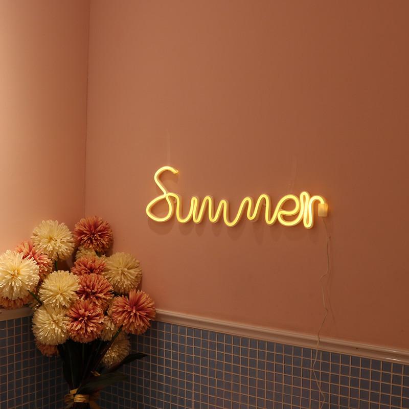 Summer Window Display Decoration Room Led Modeling Lamp