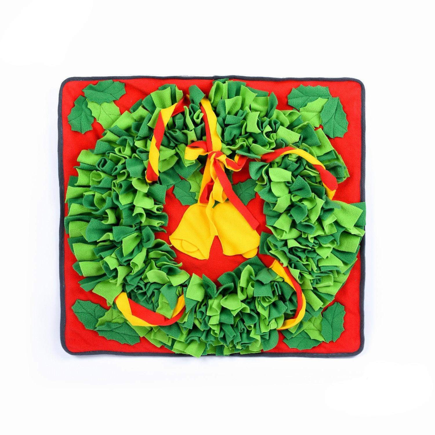 Christmas pet sniffing mat