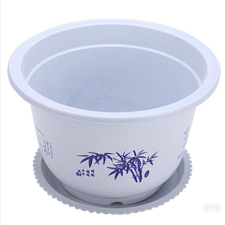 High quality thick plastic round flower pot