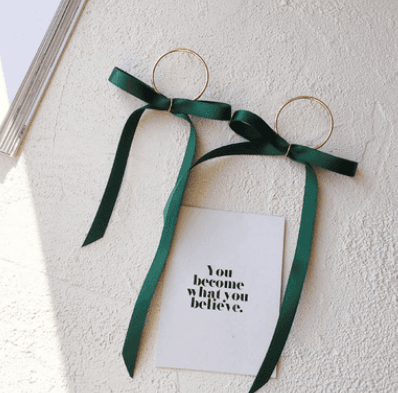 Ribbon earrings