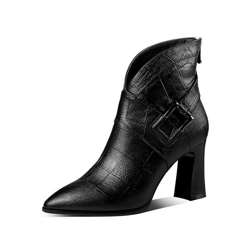 European And American Style Short Boots High-heel Fashion Warm Women's Boots