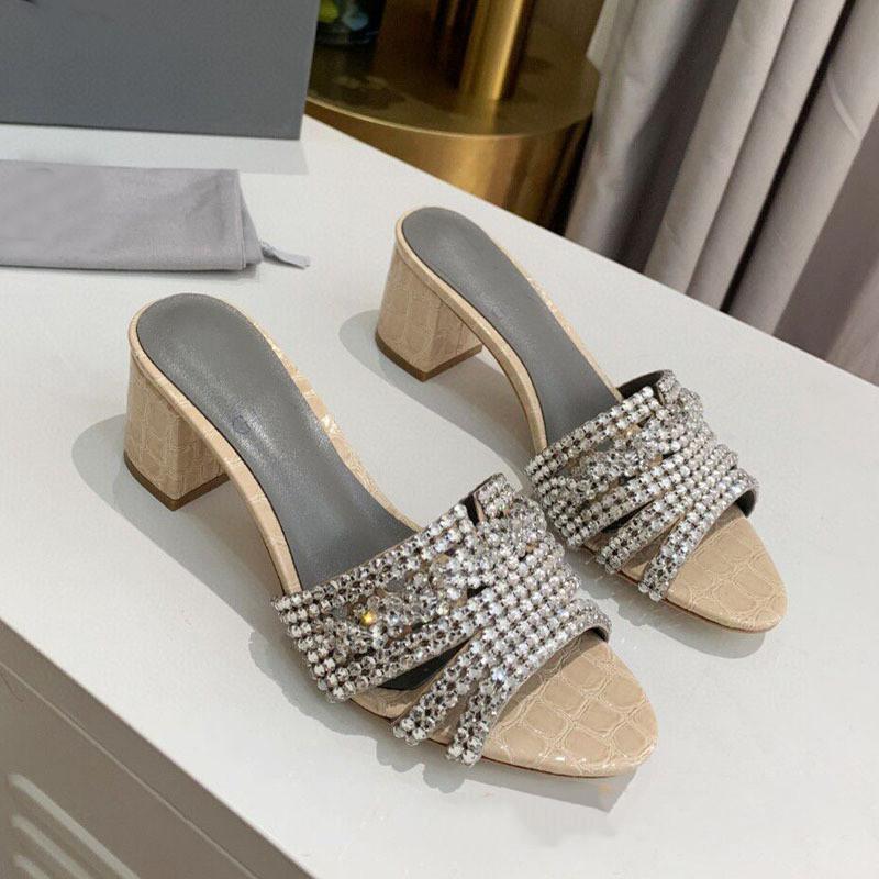 Women's Microfiber Rhinestone Round Toe High Heels