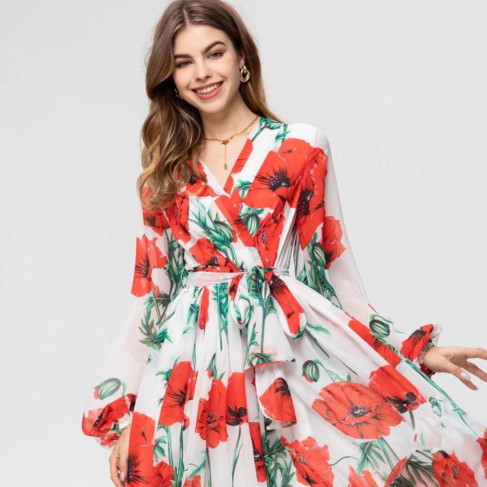 Plus Soft Chiffon Fashion Dress