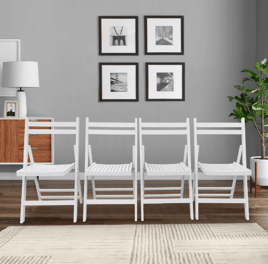 Furniture Slatted Wood Folding Special Event Chairs