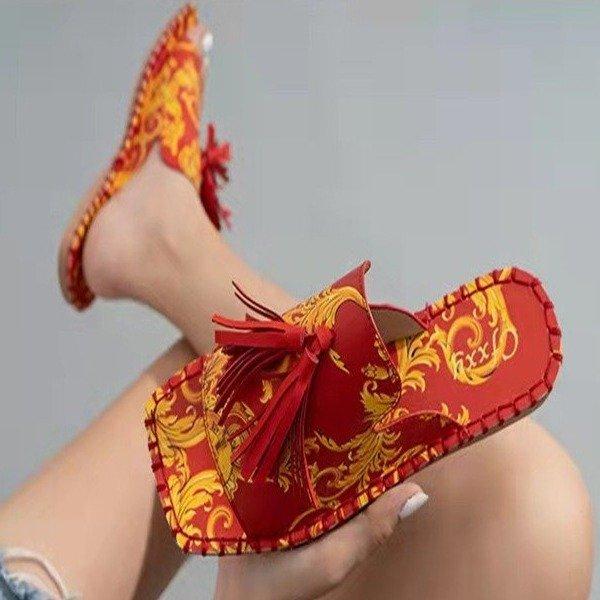 Cross-border New Women's Sandals And Slippers With Flat Heel And Square Toe