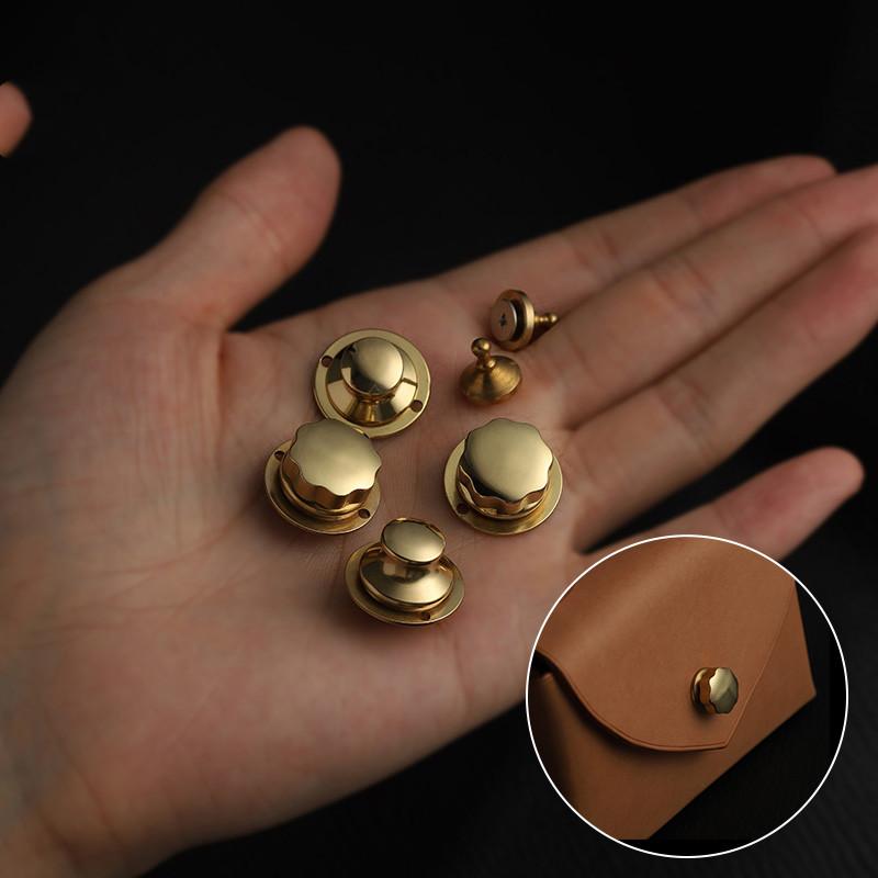 Pure Brass Fine Polished Spring Buckle Lock Hardware Accessories