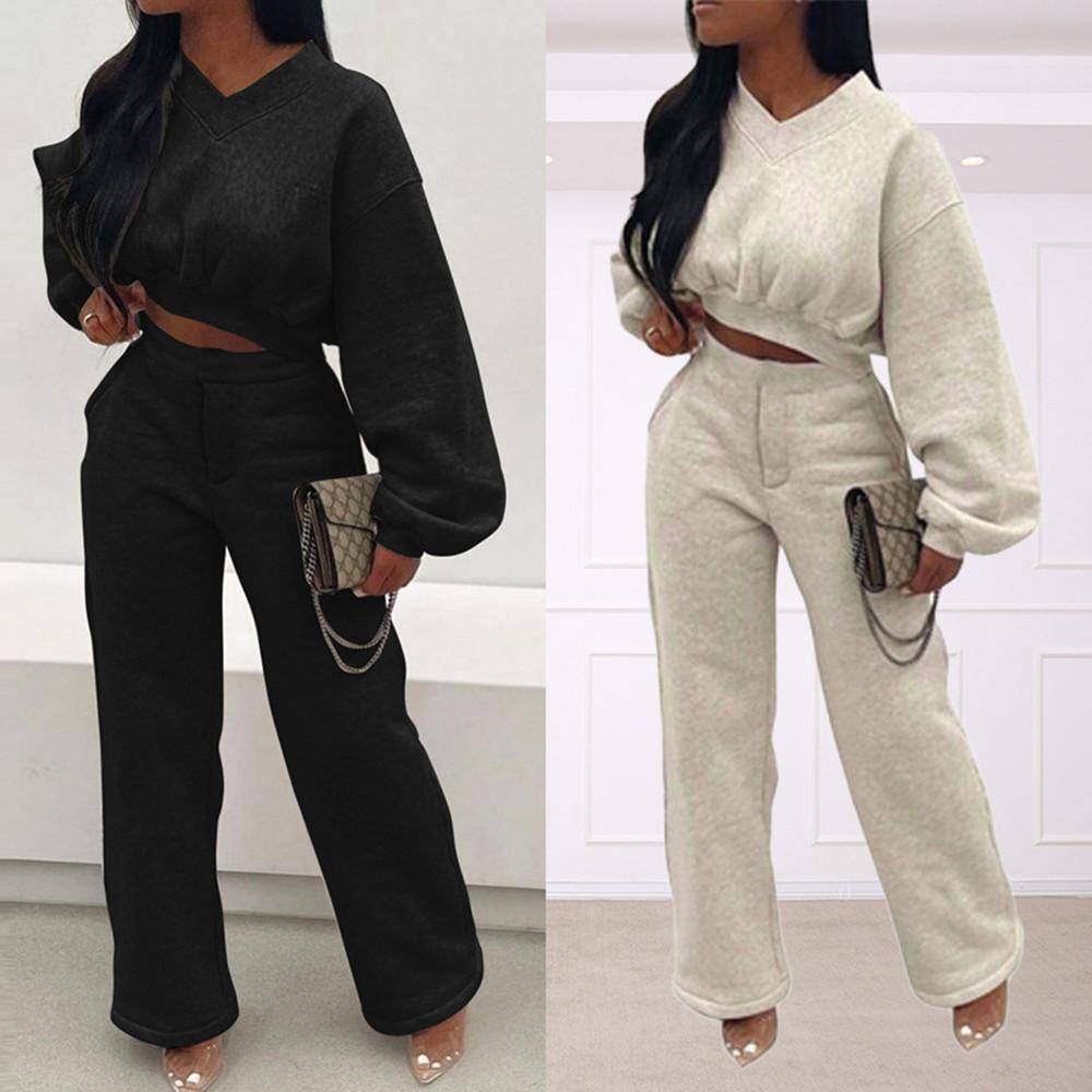 Women's Temperament Commuter Solid Colour Thickened Suit