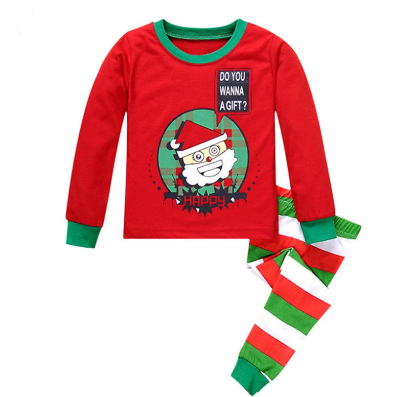 Christmas Fawn Long-sleeved Home Service Children's Suit