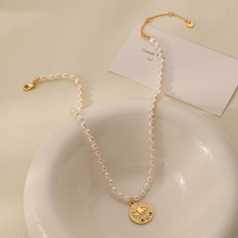 INS Natural Freshwater Pearl Necklace For Women's Light Luxury
