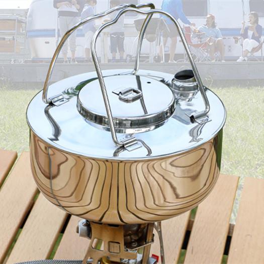 Outdoor Stainless Steel Coffee Kettle Opening Portable Wild Camping