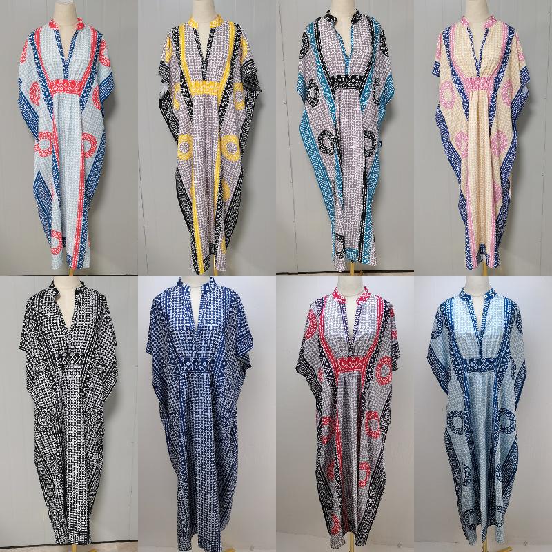 European And American Loose Beach Blouse Quick-drying Fabric Printing