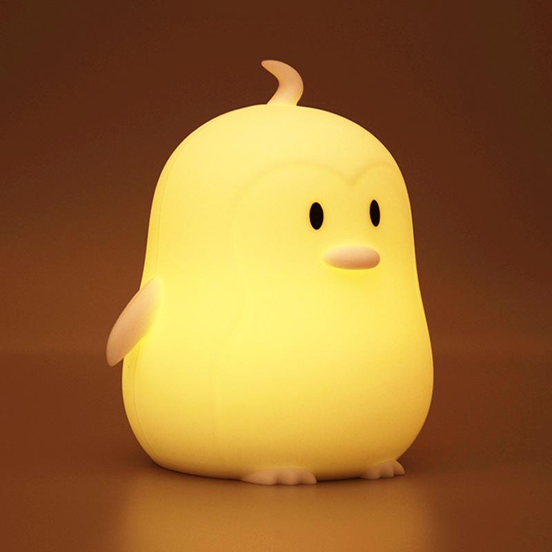 Rechargeable Silicone Night Light Remote Control Pat Induction Colorful
