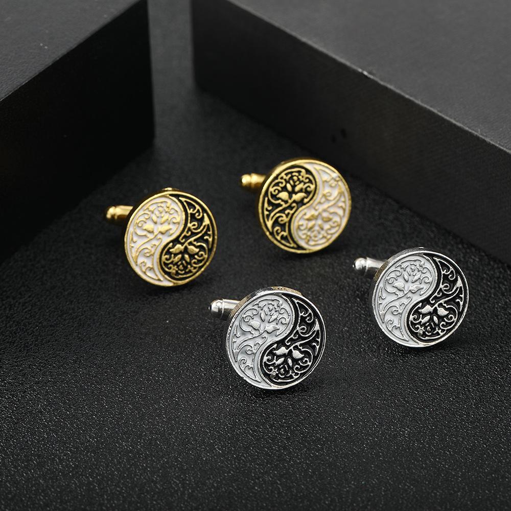 Gossip Cufflinks French Alloy Enamel Lined Cuff Studs