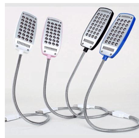 USB Small Desk Lamp, Keyboard Light, USB Reading Light, Electroplating 28 Lights