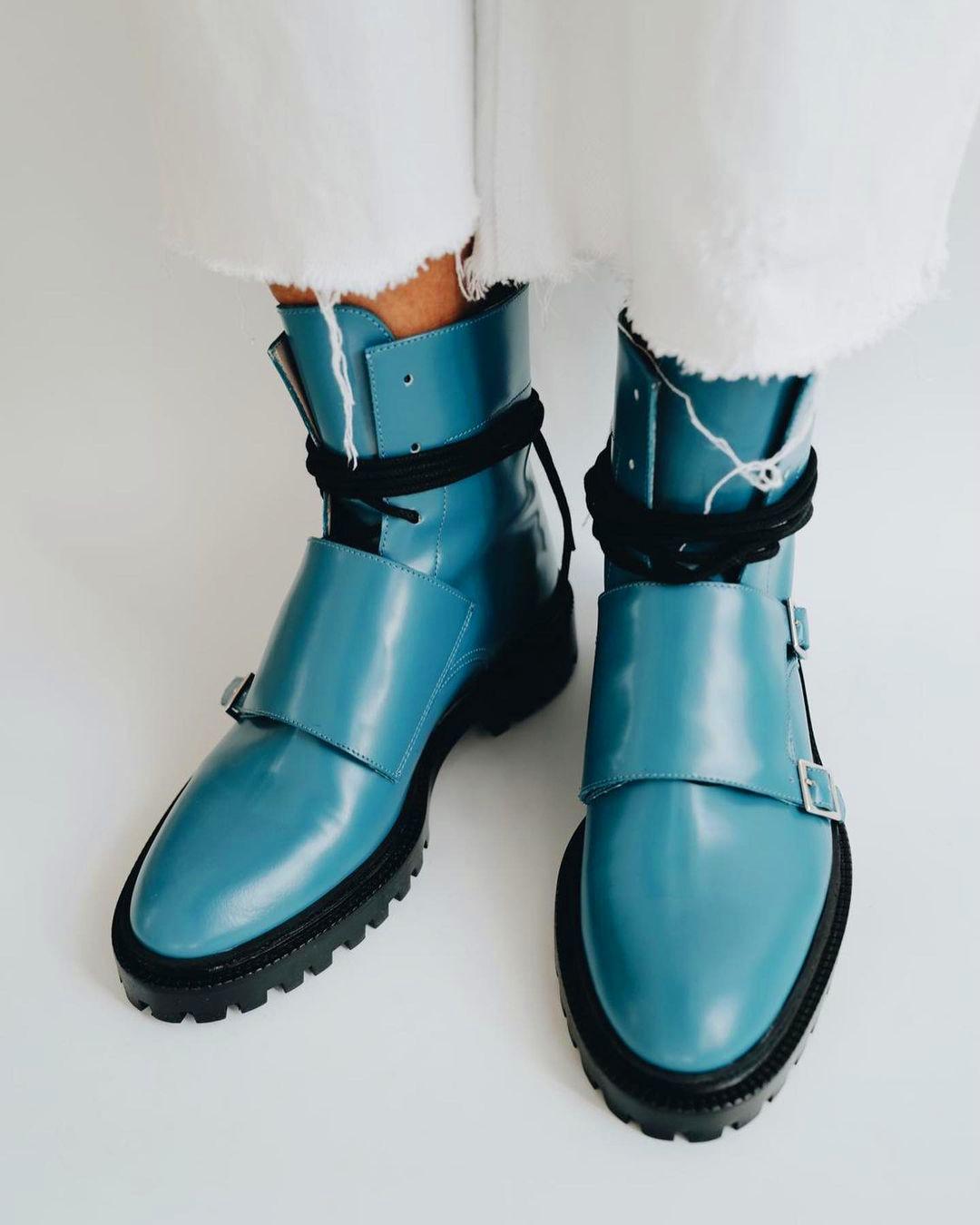 Low-heeled Thick Heel 34-43 Casual Low-top Women's Boots With Front Ties