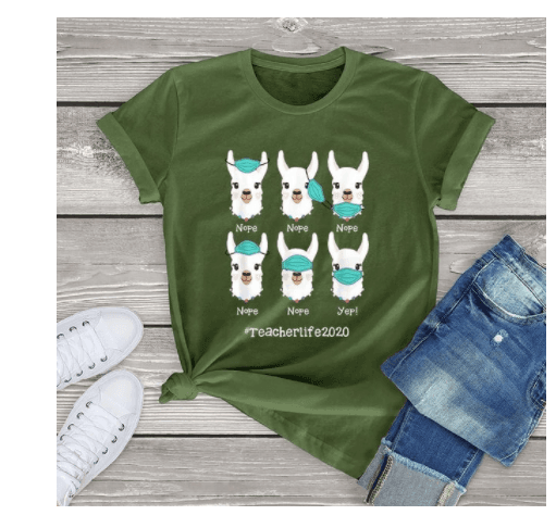 Short-sleeved Printed Cotton T-shirt Cross-border Foreign Trade