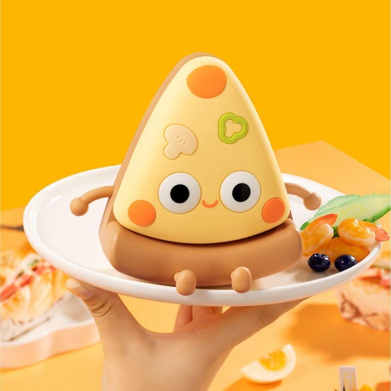 Creative Lovely Bedroom Soft Light Pizza Small Night Lamp USB Decompression Toy