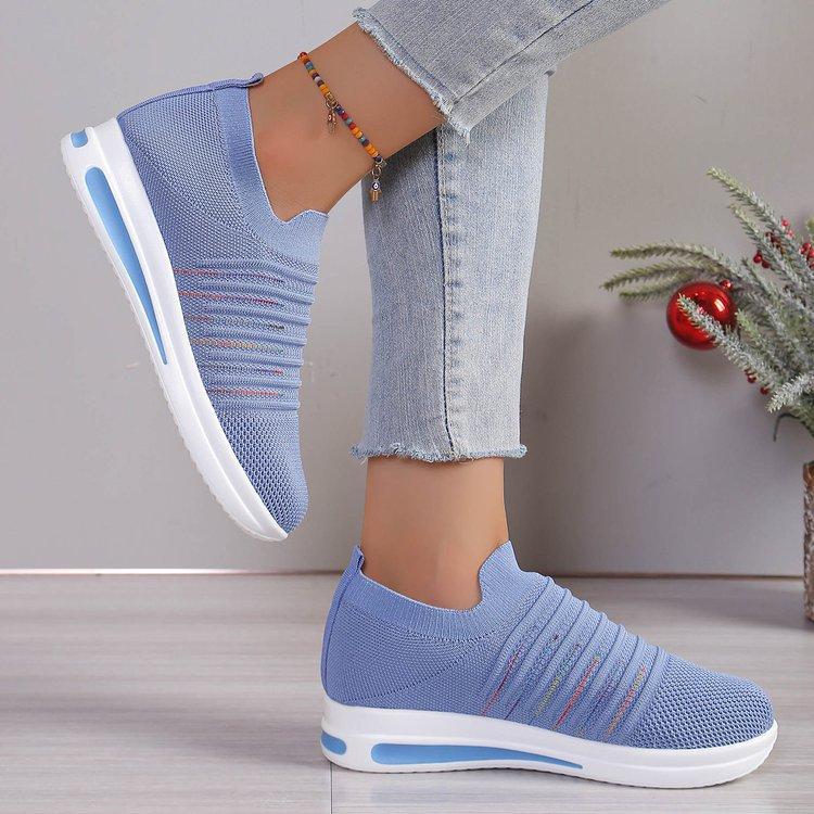 Plus Size Mesh Casual Pumps Flyknit