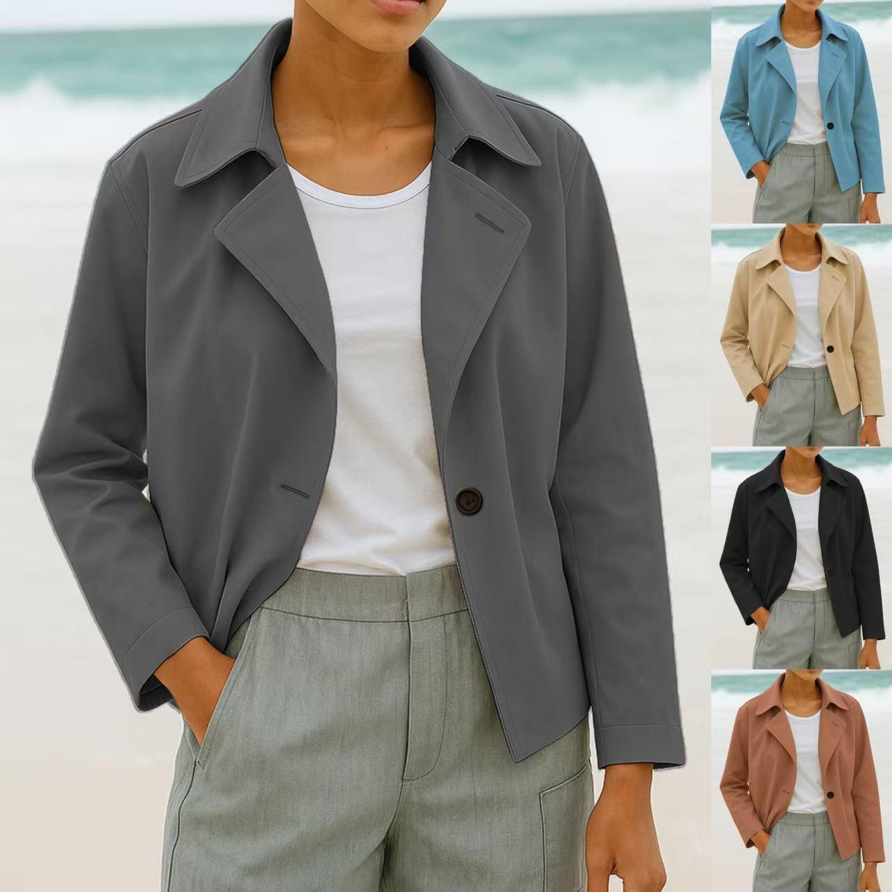 Jacket Coat Women's Solid Color Short Small Suit