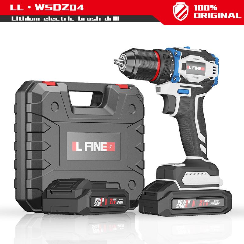 Brushless Electric Hand Drill Lithium Electric Drill Multifunctional Electric Screwdriver Electric Drill Set 21 V18v