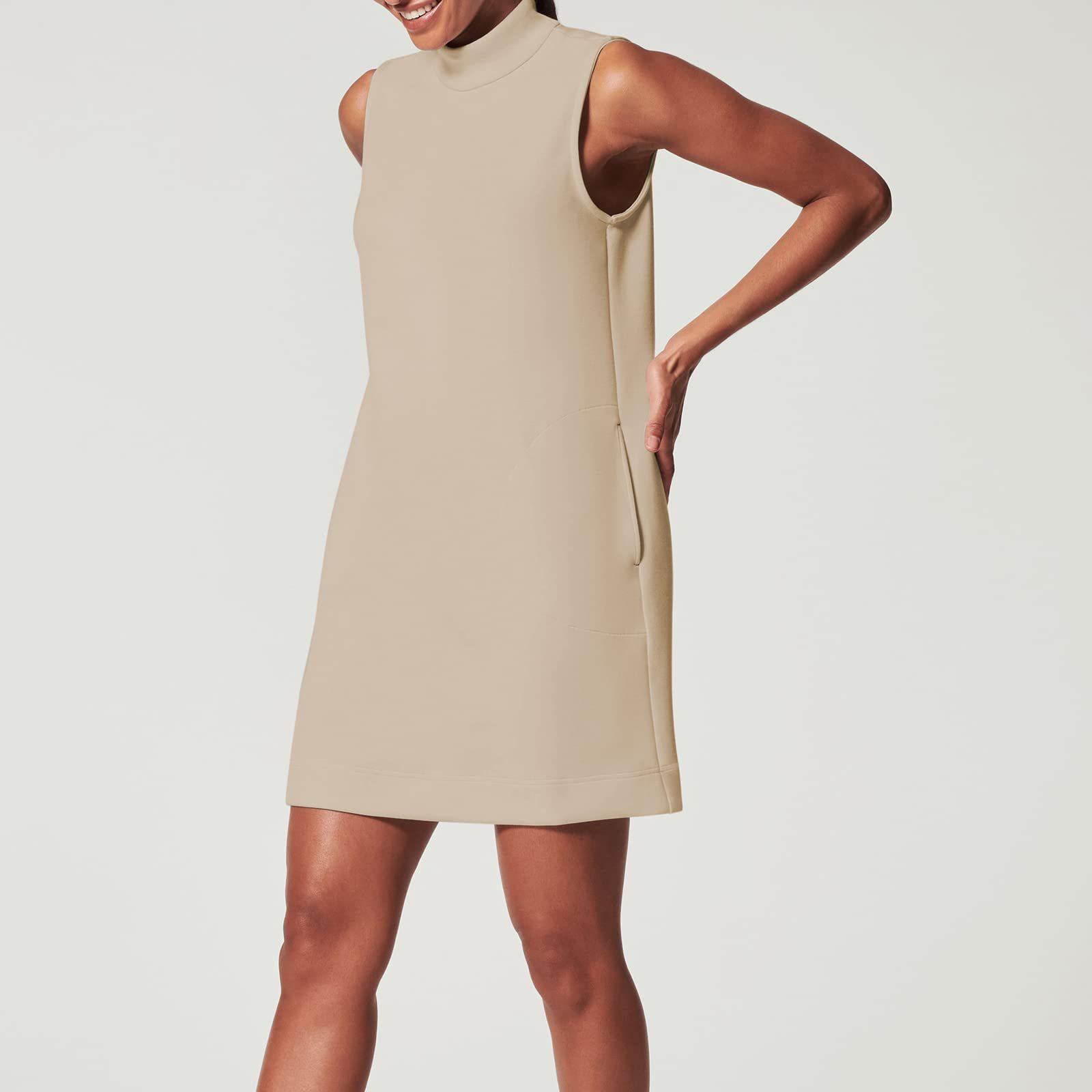 Women's Fashionable All-match Round Neck Pullover Sleeveless Slimming Skirt