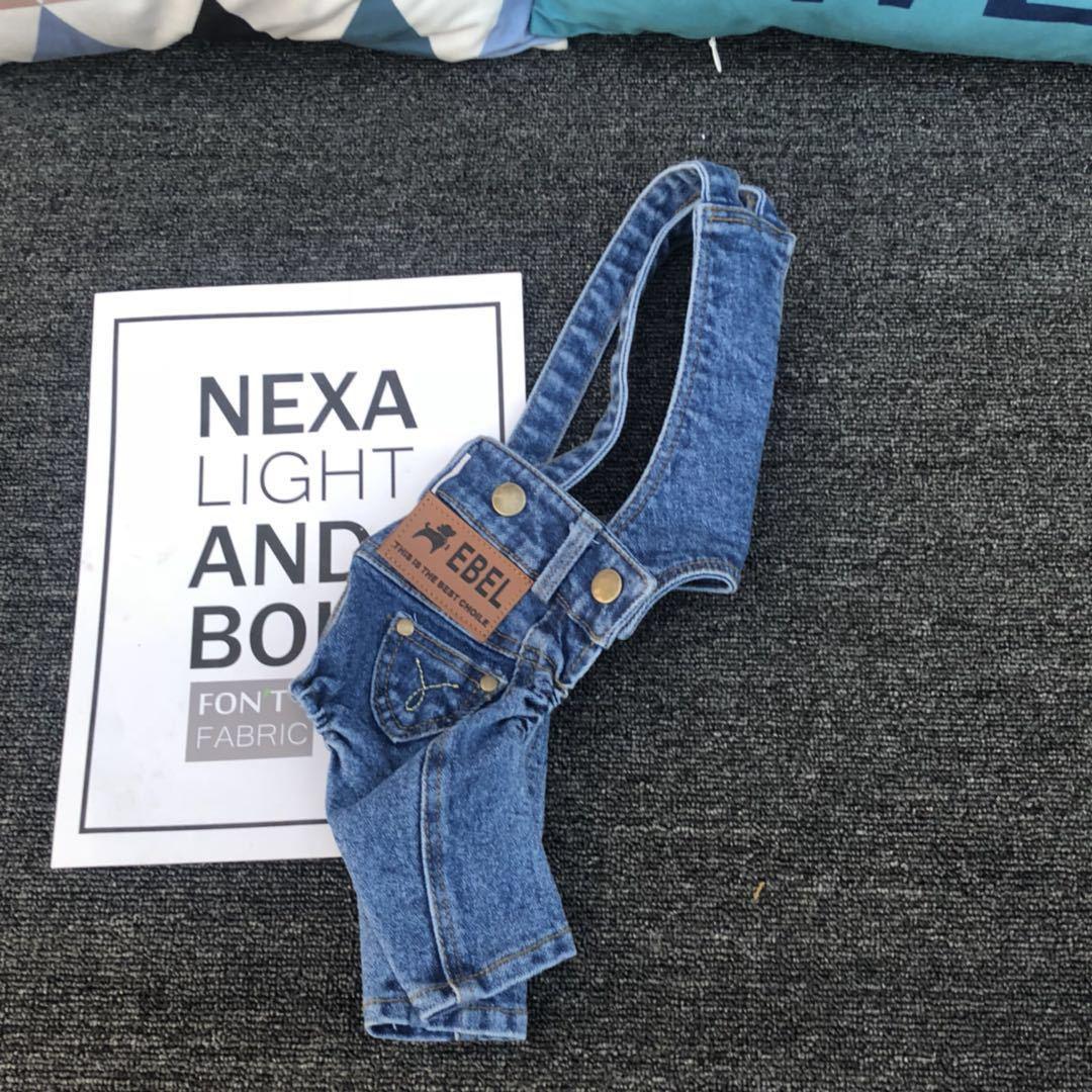 All-match Suspender Pants Pet Clothes Dog Denim Pants