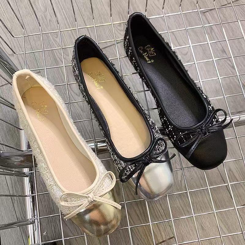 French-chic Bow-tie Flat Pumps