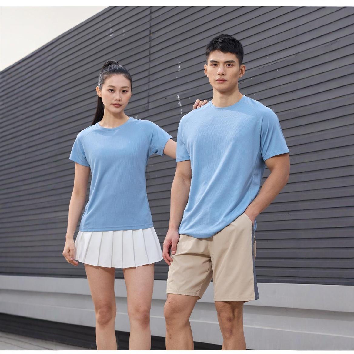 Sports Half-sleeve Quick-dry Shirt Crew Neck Short Sleeves