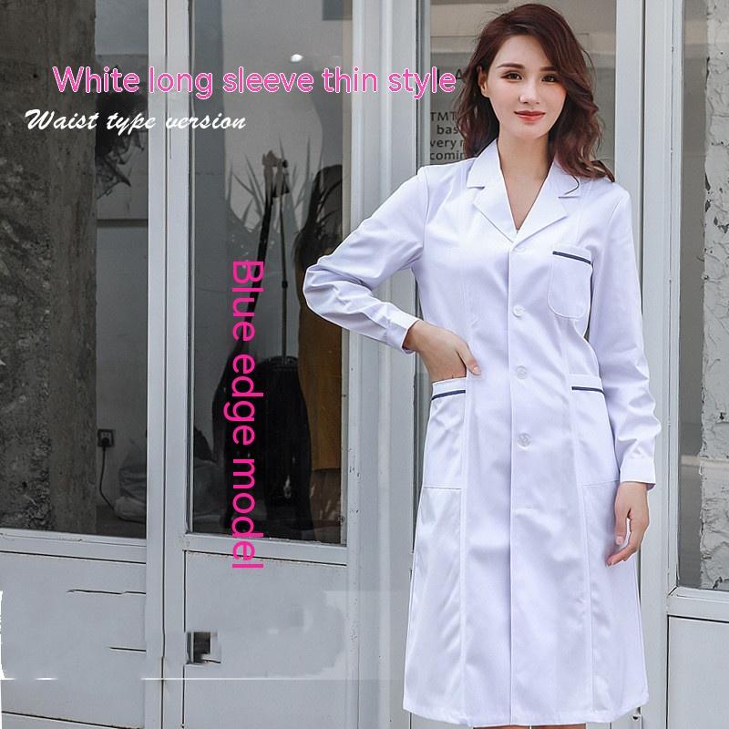 White Gown Long Sleeve Doctor's Overall