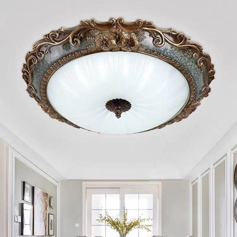 European Style Room Bedroom Ceiling Lamp American Retro