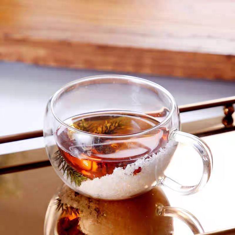 Household Borosilicate Double Layer Glass Cup