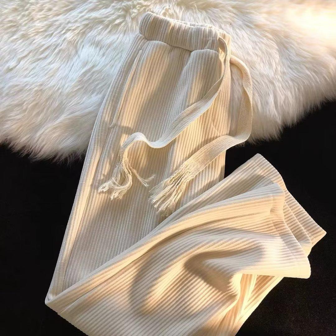 Loose Korean Style Trendy All-matching And Handsome Draping Wide-leg Trousers