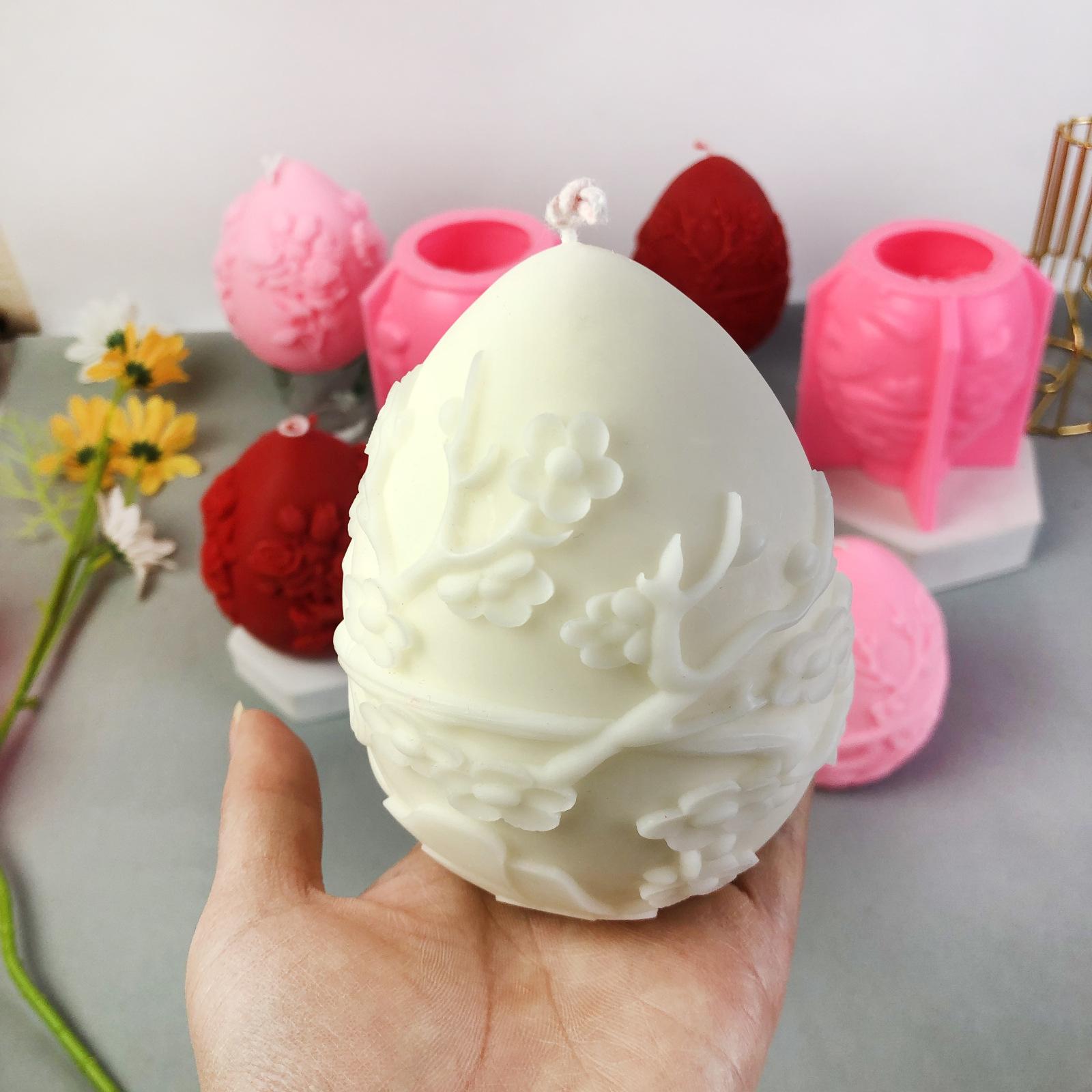 Egg Silicone Mold Chocolate Aromatherapy Candle Plaster Easter Epoxy Mold