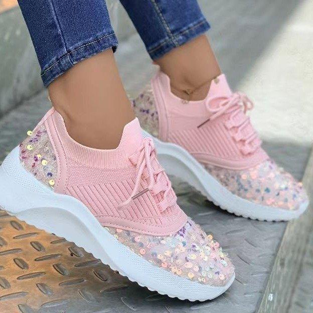 European And American Fashion Casual Shoes With Round Toe Pumps