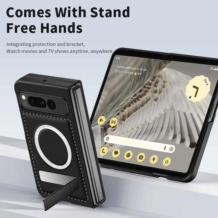 PixelFold Phone Case Magnetic Hardware Bracket Folding Protective Leather Case