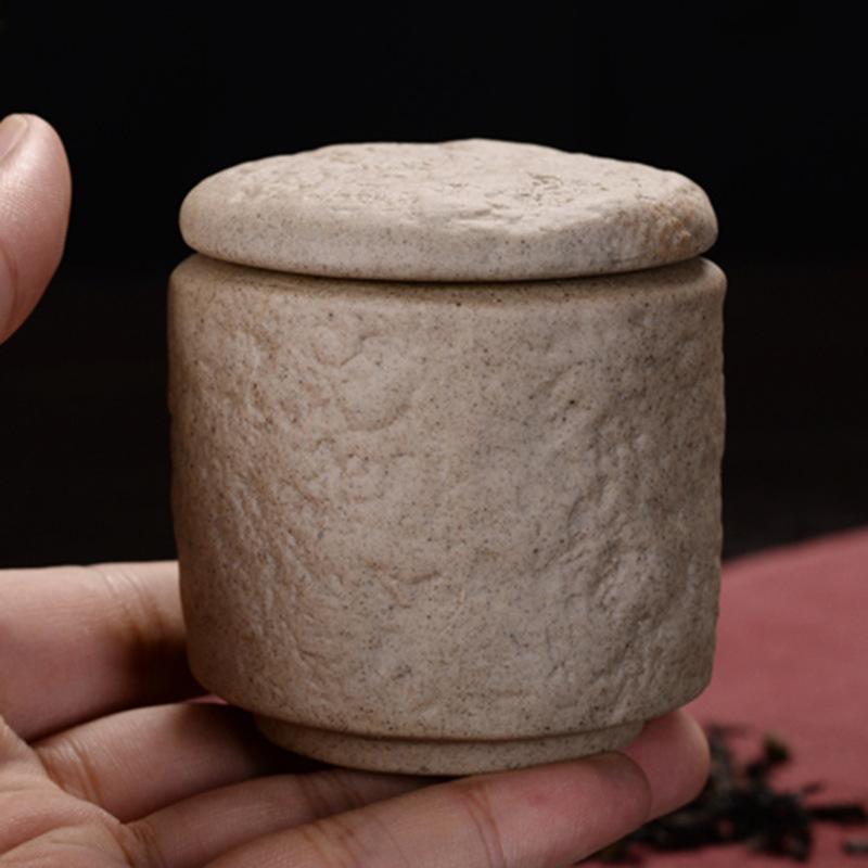 Ceramic Tea Pot Retro Mini Stone Pattern