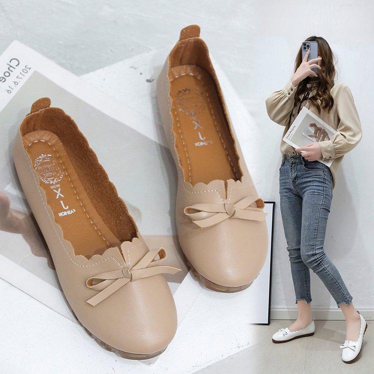 Korean Style Shallow Mouth Pumps Slip-on
