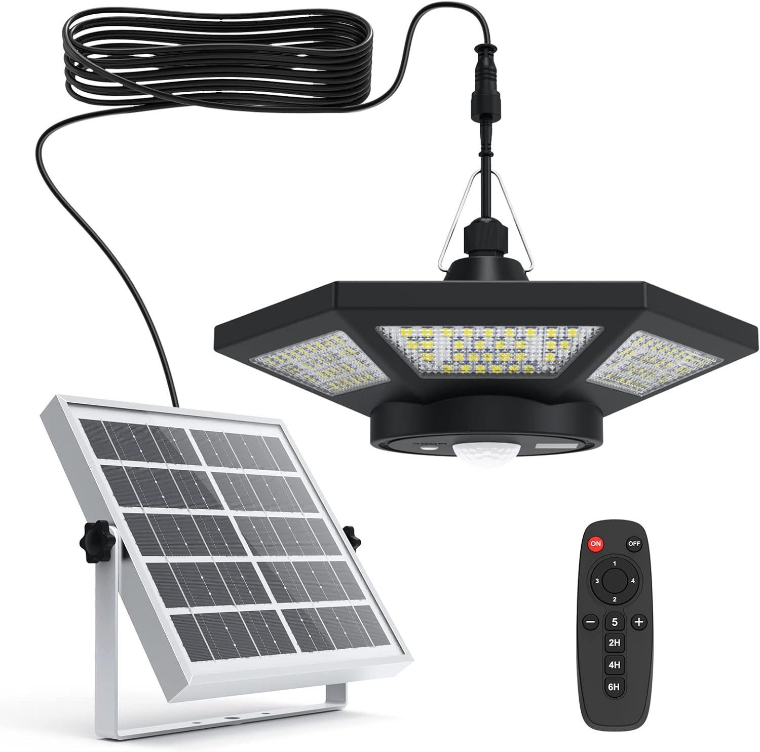 High Quality Solar Garage Light 4-leaf 6-side Solar Street Lamp