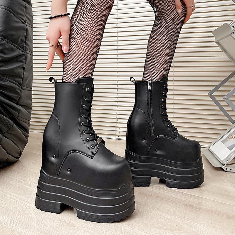 Height-increasing Cos One-piece Thick Sole Height-increasing Martin Boots