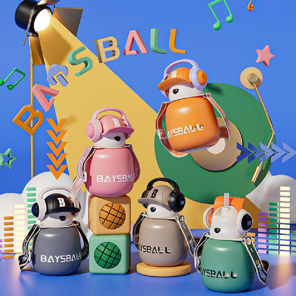 Cute Fashion Stainless Steel Wire Headset Bear Water Cup