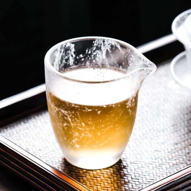 Crystal Thickened Floating Flower Glass Cup