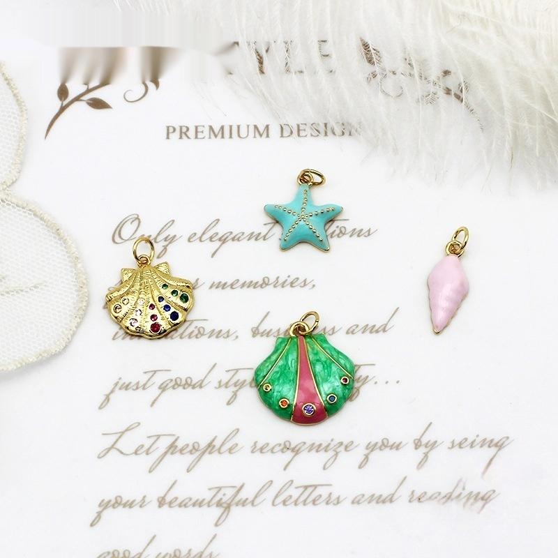 Real Gold Plating Pendant Necklace Bracelet Diy Ornament Accessories